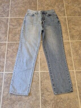 PacSun High Rise Straight Leg Two Tome Jeabs 25 Inch Waist